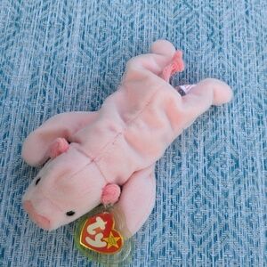 TY SQUEALER the PIG Beanie Baby 1993 Vintage Toy Collectible ✨ BD 4-23-93